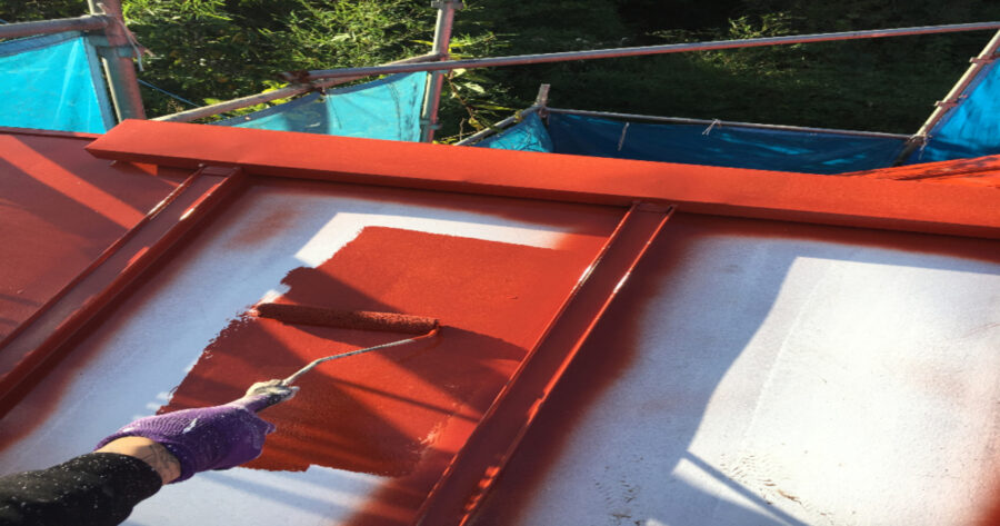 屋根中塗り（ダイナミックルーフ）