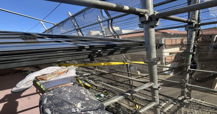 八王子市石川町で雨樋塗装2回目