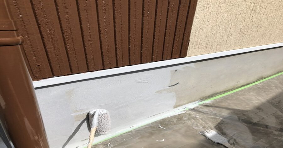 八王子市基礎塗装トップ上塗り1回目