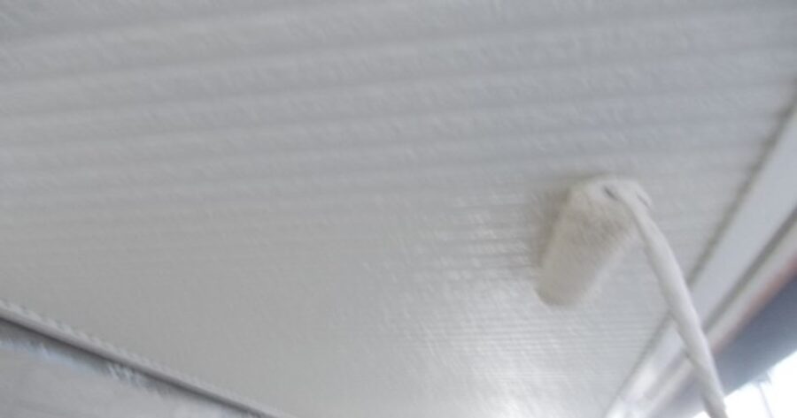 八王子市軒天塗装2回目