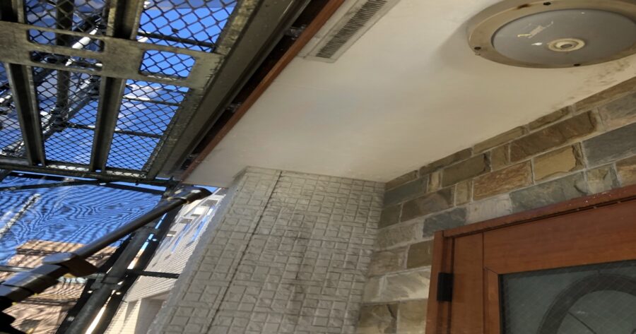 八王子市子安町 軒天高圧洗浄