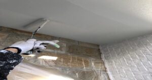 八王子市子安町 軒天塗装 一回目