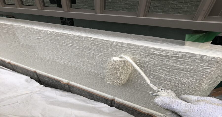 八王子市子安町 外構塗装 上塗り