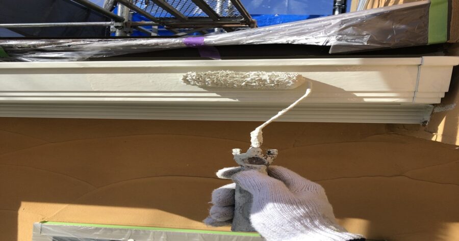 八王子市の雨どい上塗り2回目