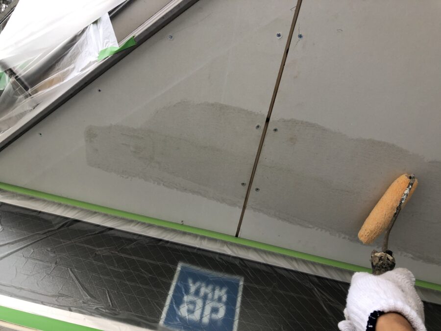 八王子市中野町 軒天シーラー塗装