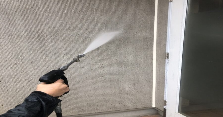 八王子市中野町 外壁高圧洗浄後の様子