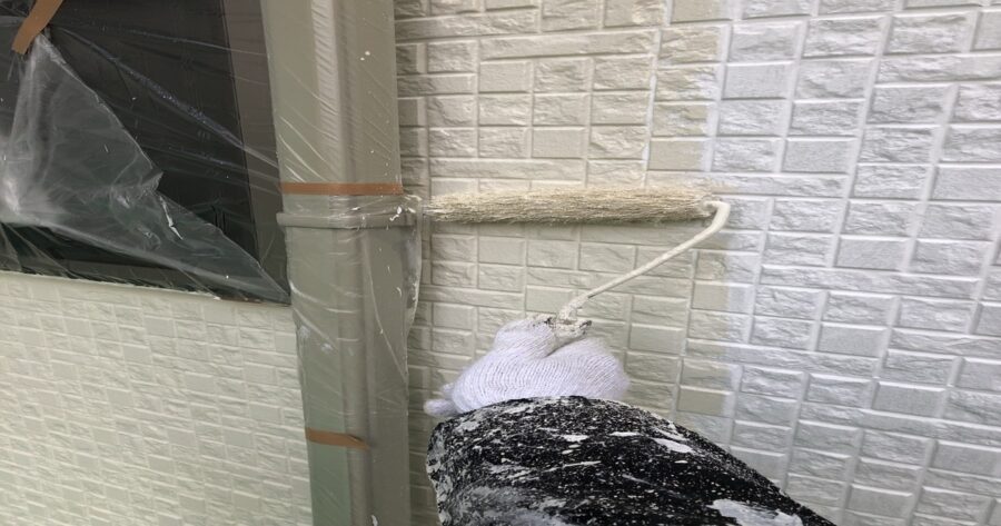 八王子市子安町 外壁中塗り2