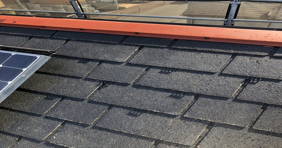 八王子市屋根タスペーサー挿入