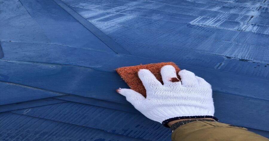 八王子市台町 屋根板金ケレン