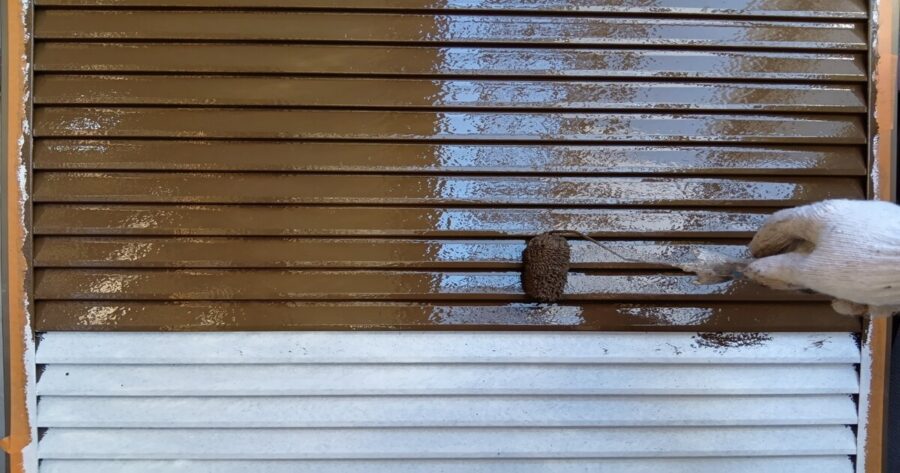 八王子市別所|雨戸 中塗り