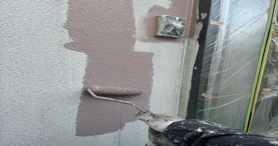 八王子市別所|外壁 中塗り(ダイナミックTOP)