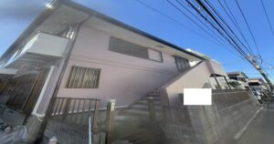 八王子市別所｜外壁塗装・屋根塗装 施工後 全景（屋根色カーボングレー）