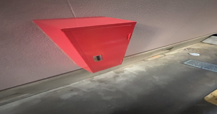 八王子市別所|消火器ボックス 施工後