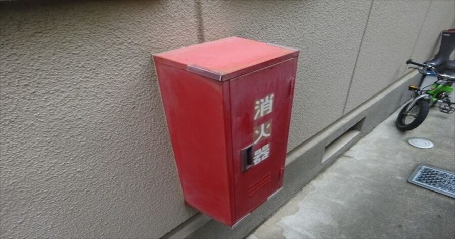 八王子市別所|消火器ボックス 施工前