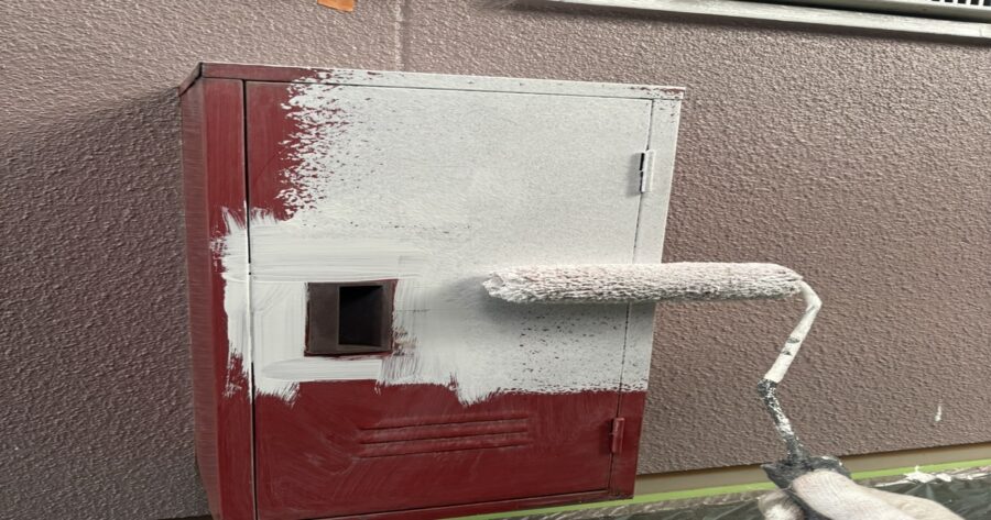 八王子市別所|消火器ボックス 錆止め