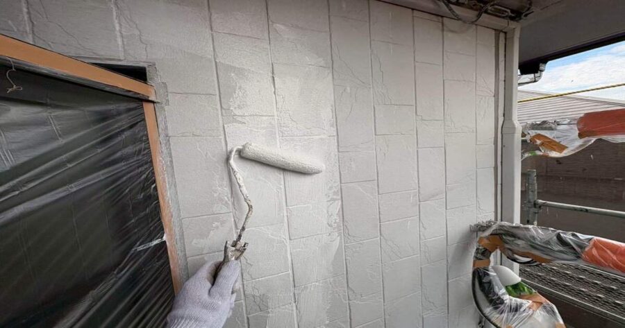 八王子市鑓水|外壁 下塗り