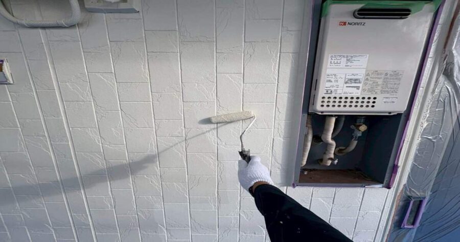 八王子市鑓水|外壁 上塗り(パーフェクトトップ)