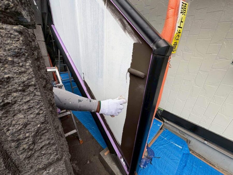 八王子市鑓水|パネル 上塗り