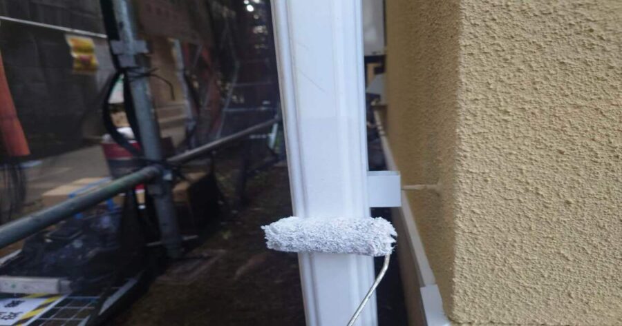 八王子市館町|雨どい 中塗り