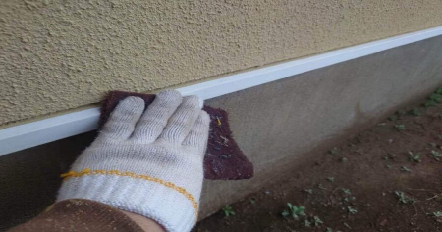 八王子市館町|土台水切り ケレン(下地調整)