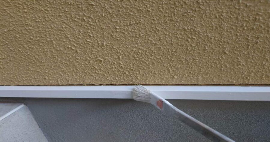 八王子市館町|土台水切り 上塗り