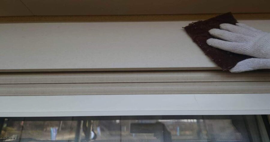 八王子市館町|シャッターBOX ケレン(下地調整)