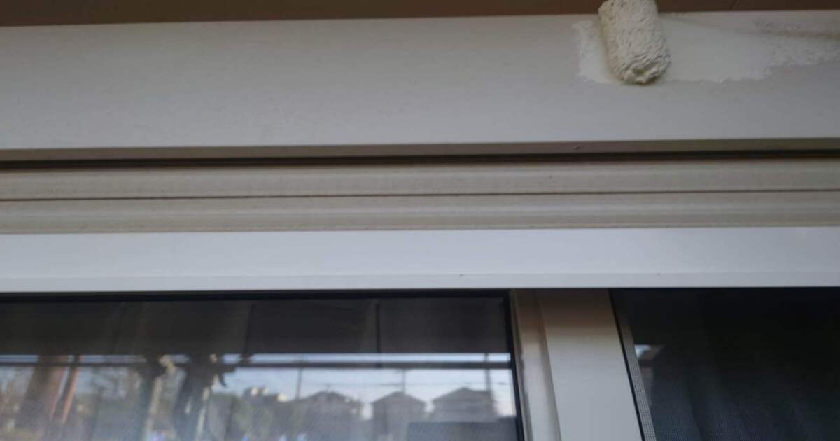 八王子市館町|シャッターBOX 錆止め塗装