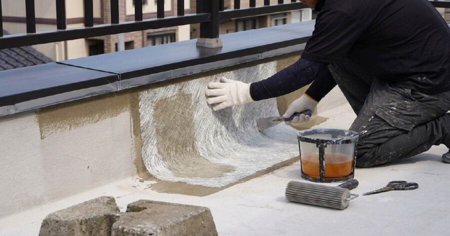 FRP防水の施工写真