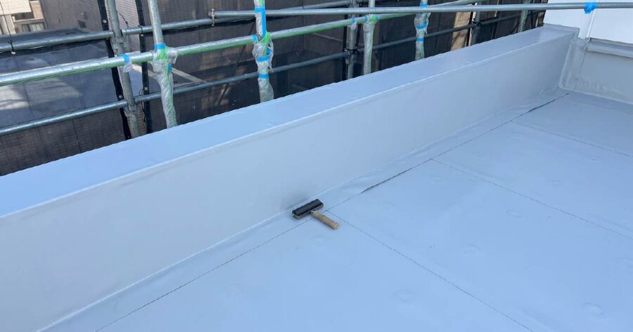 シート防水の施工写真