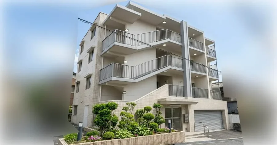 八王子市 築22年4階建てマンション 外壁改修前